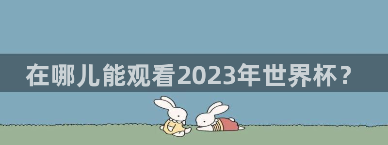 世预赛免费直播入口：在哪儿能观看2023年世界杯？